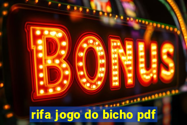 rifa jogo do bicho pdf